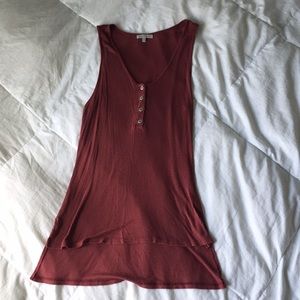 Charlotte Russe Burgundy HiLo Tank